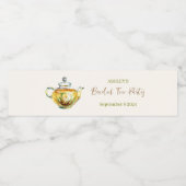 CHARMING Chamomile Bridal Tee Party Wasserflaschenetikett (Einzelnes Label)