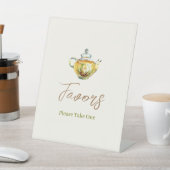 CHARMING Chamomile Tea Gastgeschenke Unterschreibe Sockelschild (In SItu)