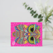 Charming Charlie Owl Postcard Postkarte (Stehend Vorderseite)