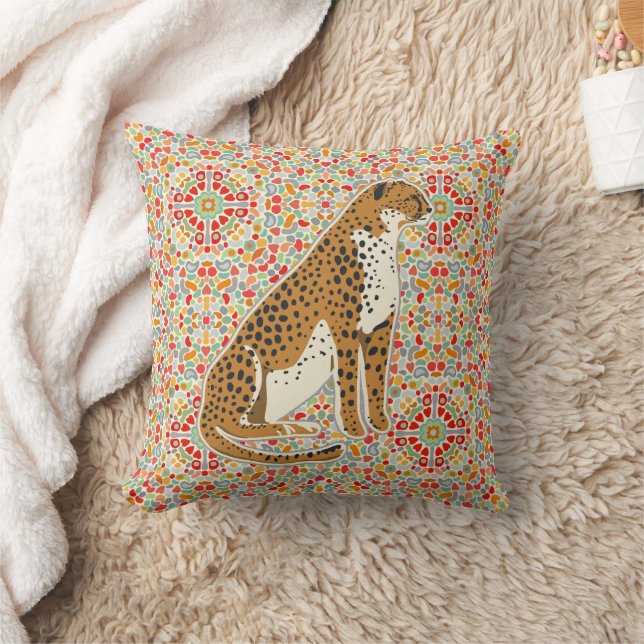Charming Cheetah Kissen (Decke)