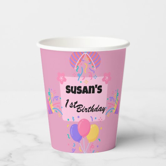 Charming Cherry Blossom Paper Cup Pappbecher (Rückseite)