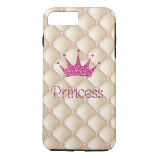 Charming Chic Pearls, Tiara, Prinzessin, Glitterie Case-Mate iPhone Hülle (Rückseite)