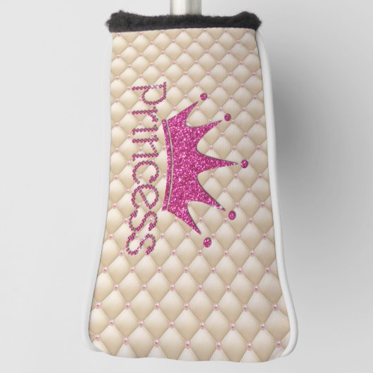 Charming Chic Pearls, Tiara, Prinzessin, Glitterie Golf Headcover (Rotieren 90)