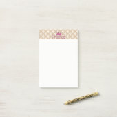 Charming Chic Pearls, Tiara, Prinzessin, Glitterie Post-it Klebezettel (Auf Schreibtisch)