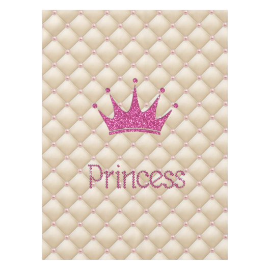Charming Chic Pearls, Tiara, Prinzessin, Glitterie Tischdecke (Vorderseite)