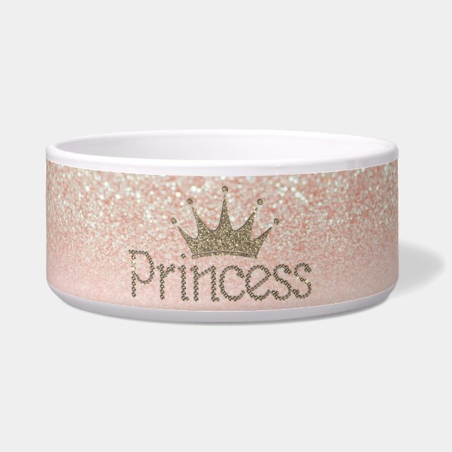 Charming Chic Tiara, Prinzessin, Glitzer Bokeh Napf (Vorderseite)