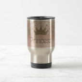 Charming Chic Tiara, Prinzessin, Glitzer Bokeh Reisebecher (Mittel)