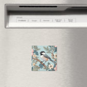 Charming Chickadee Bird Magnet (In Situ (Geschirrspüler))