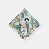 Charming Chickadee Bird Serviette (Ecke)