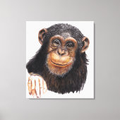 Charming Chimpanzee Leinwanddruck (Vorderseite)