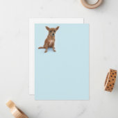 Charming Chiweenie Note Card Mitteilungskarte (Vorderseite/Rückseite Beispiel)