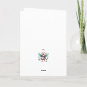 Charming Christmas Angel Frohe Weihnachten Karte (Rückseite)