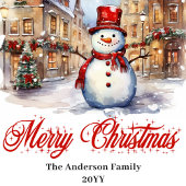 Charming Christmas scene napkins classic palette Serviette