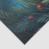 Charming Christmas tissue paper holly berry wreath Seidenpapier (Ausschnitt)