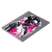 Charming Classics Afro American Beauty Notizblock (Linke Seite)