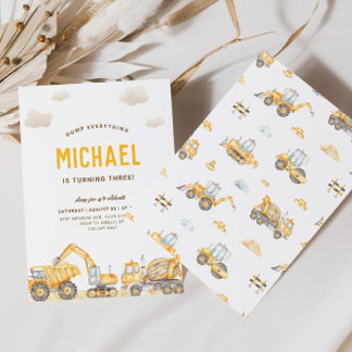 Charming Construction - Einladung zum Geburtstag