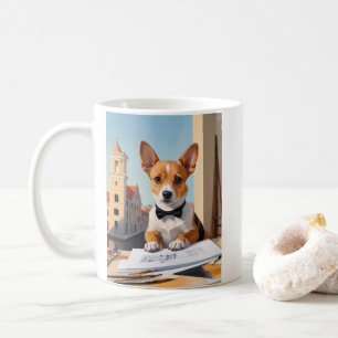 Charming Corgi Architect Dog Lover Kaffeetasse