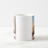 Charming Corgi Architect Dog Lover Kaffeetasse (Mittel)