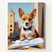 Charming Corgi Architect Dog Lover Notizblock (Rückseite)