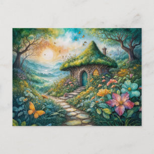 Charming Cottage by Serene Path Postkarte