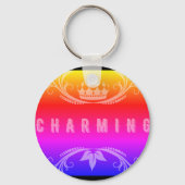 "Charming" Crown Elegance Aluminium Circle Schlüss Schlüsselanhänger (Vorderseite)