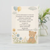 Charming Cub Baby Shower Invitation Einladung (Stehend Vorderseite)