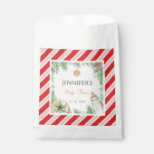 Charming Custom Watercolor Weihnachtsdusche Geschenktütchen (Vorderseite)