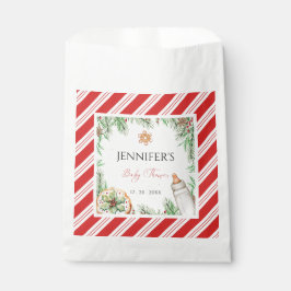 Charming Custom Watercolor Weihnachtsdusche Geschenktütchen
