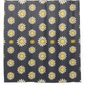 Charming Daisy Collection Versatile Blumenmuster Duschvorhang (Vorderseite)