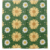 Charming Daisy Collection Versatile Blumenmuster Duschvorhang (Vorderseite)