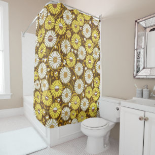 Charming Daisy Collection Versatile Blumenmuster Duschvorhang