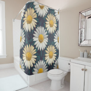 Charming Daisy Collection Versatile Blumenmuster Duschvorhang
