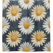 Charming Daisy Collection Versatile Blumenmuster Duschvorhang (Vorderseite)