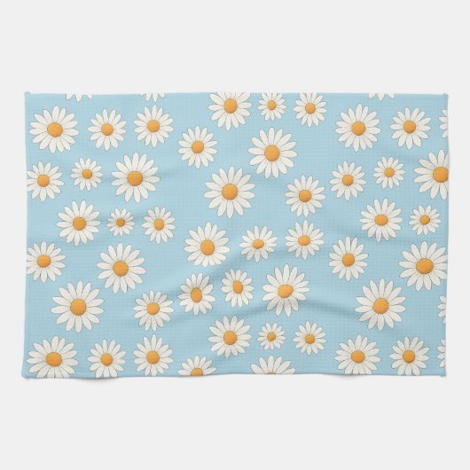 Charming Daisy Floral Kitchtuch Geschirrtuch (Horizontal)