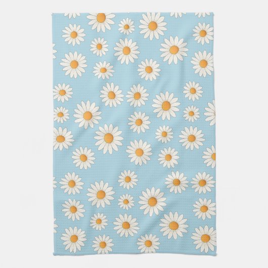 Charming Daisy Floral Kitchtuch Geschirrtuch (Vertikal)