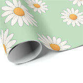Charming Daisy Pattern - Blumengeschenk Geschenkpapier (Rolleneckpunkt)