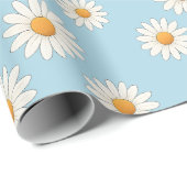 Charming Daisy Pattern - Blumengeschenk Geschenkpapier (Rolleneckpunkt)