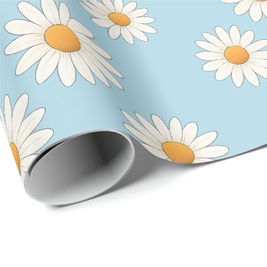 Charming Daisy Pattern - Blumengeschenk Geschenkpapier (Rolleneckpunkt)