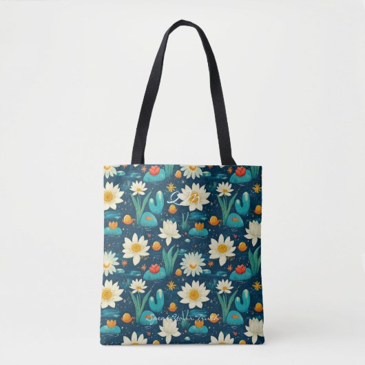Charming Daisy und Cactus Wellness Tote Tasche (Vorderseite)