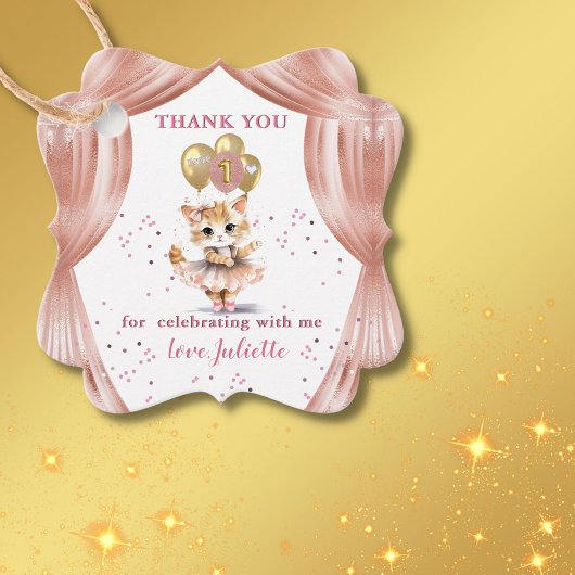 Charming Dancing Kitten Foto Erstgeburtenmädchen Geschenkanhänger