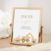 Charming Diaper Raffle Sign Poster