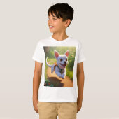 Charming Dog Print T - Shirt für Kinder - Spaß, Sp (Vorne ganz)