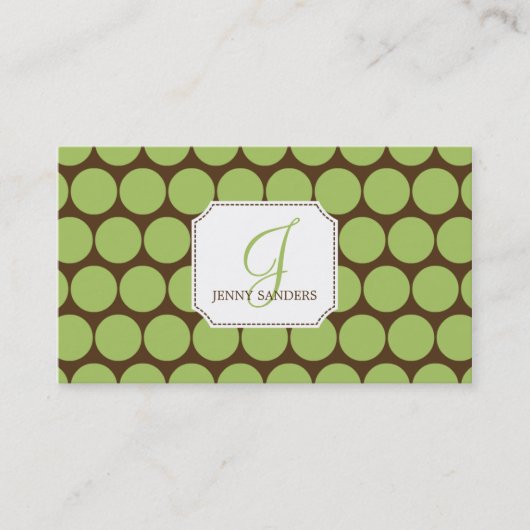 Charming Dots Business Cards - Groove Visitenkarte (Vorderseite)