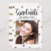 Charming Dots Imitats Abschluss Ankündigung (Vorne/Hinten)