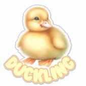 Charming Duckling - Kinderzimmer Aufkleber (Vorderseite)