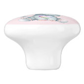 Charming Elephant Initial Heart Liebe Drawer Keramikknauf (Seitenansicht)