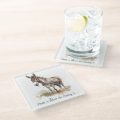 Charming-Eselsnähe, Brauch Glasuntersetzer (Schrägansicht)