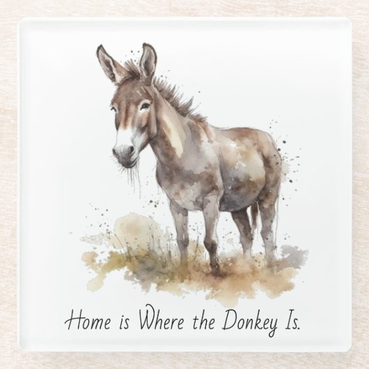 Charming-Eselsnähe, Brauch Glasuntersetzer (Vorderseite)