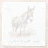 Charming-Eselsnähe, Brauch Glasuntersetzer (Rückseite)