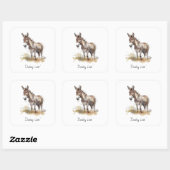 Charming-Eselsnähe, Brauch Quadratischer Aufkleber (Blatt)